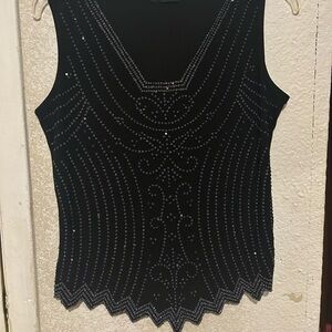 Elegant Black Sleeveless Top